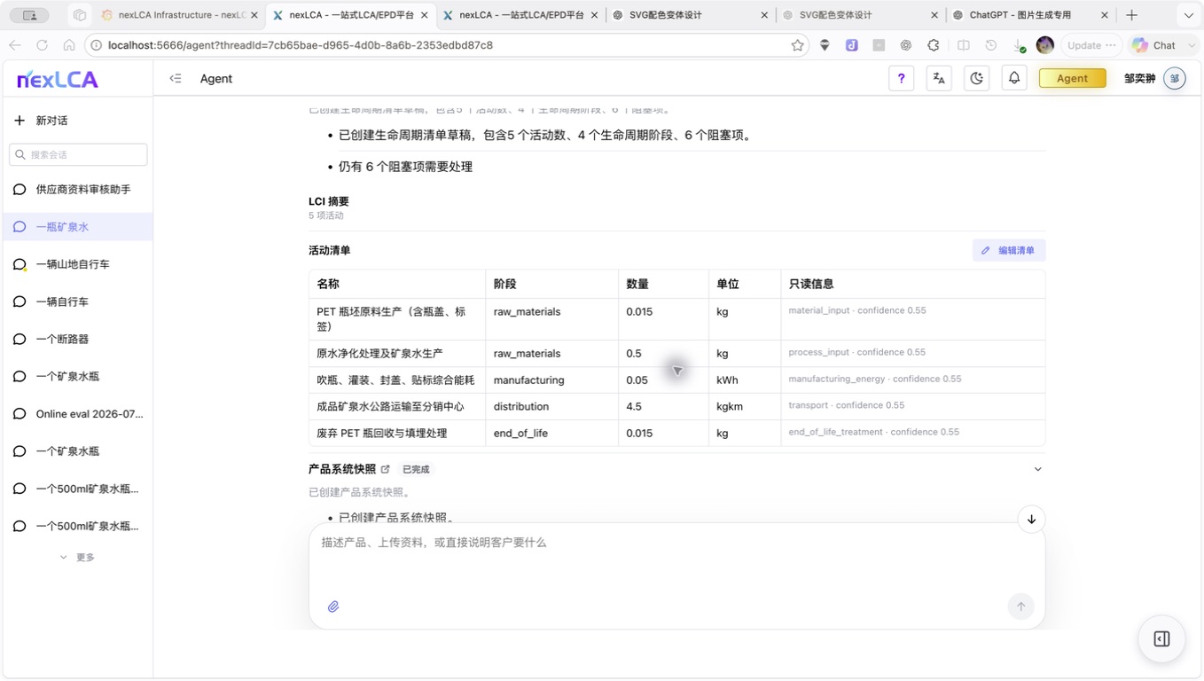 问迹生命周期清单初稿修订界面